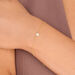 Armkette Pav� mit Diamanten, 18 Karat Gelbgold 