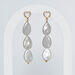 Ohrstecker VALENTINE PEARLS, lang, 18 Karat Gelbgold vergoldet 