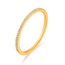 Memoryring mit Diamanten, 18 Karat Gelbgold