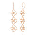 Ohrh�nger Clover Charm, 18 K Rosegold vergoldet