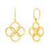 Ohrh�nger Clover Charm Duo, 18 K Gelbgold vergoldet