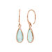 Ohrh�nger Gem Drop, Aqua Chalzedon, 18 K Rosegold vergoldet