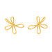 Ohrstecker Blossom, gro�, 18 K Gelbgold vergoldet