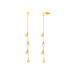 Ohrringe Perle Kette, 14 Karat Gelbgold
