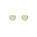 Ohrstecker VALENTINE, Aqua Chalzedon, 18 K Gelbgold vergoldet
