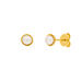 Ohrstecker mit Perle, 18 K Gelbgold vergoldet