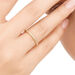 Ring DAZZLE mit Diamanten, 14 Karat Gelbgold 