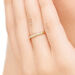 Ring DAZZLE mit Diamanten, 14 Karat Gelbgold 