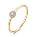 Ring Pav� II, 18 Karat Gelbgold