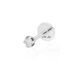 Single Piercing mit Diamant, Krabbenfassung, 14 Karat Wei�gold