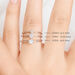 Verlobungsring Classic Solitair 0,04ct, 14 Karat Wei�gold, Gr.52 