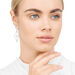 Ohrringe Trapez mit Diamanten, 18 Karat Gelbgold 
