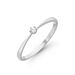 Verlobungsring Classic Solitair 0,04ct, 14 Karat Wei�gold, Gr.52