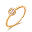 Verlobungsring Pave in 18 Karat Gelbgold mit Diamanten