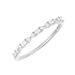 Verlobungsring mit Baguette Diamanten, 14 Karat Wei�gold