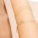 Silber Armkette, WATERFALL, Gelbgold 
