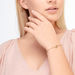 Gl�cksb�ndchen Flower of Life, 18K Gelbgold vergoldet, Fuchisa 