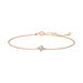 Armkette Cabochon, Labradorite, 14 Karat Rosegold 