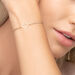 Freundschaftsarmband GENTLE CLOVER, 14 Karat Gelbgold 