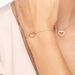 Freundschaftsarmband GENTLE HEART, 14 Karat Rosegold 