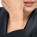 Freundschaftsarmband Infinity mit Diamanten, 18 Karat Gelbgold 