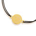 Freundschaftsarmband Disc HEART, 14 Karat Gelbgold 