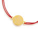 Freundschaftsarmband Disc STAR, 14 Karat Gelbgold 
