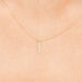 Halskette Small Bar, Diamant, 14 Karat Gelbgold 