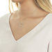 Halskette Circle Gro� mit Diamanten, 18 Karat Wei�gold 