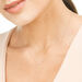 Halskette Horizontal Bar, Diamant, 14 Karat Rosegold 