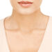 Halskette Horizontal Bar, Diamant, 14 Karat Rosegold 