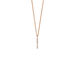 Halskette Small Bar, Diamant, 14 Karat Rosegold 