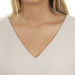 Halskette Stern mit Diamanten, 18 Karat Wei�gold 