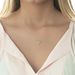 Halskette Gr�ner Amethyst, 14 Karat Gelbgold 