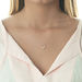 Halskette Rosenquarz, 14 Karat Rosegold 
