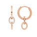 Creolen ETERNAL TOUCH, Diamanten, 14 Karat Rosegold 