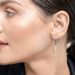 Creole Circle M mit Diamanten, 30mm, 18 Karat Wei�gold 