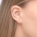 Creole Circle S mit Diamanten, 15mm, 18 Karat Rosegold 