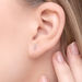 Ohrstecker Bar mit Diamanten, 18 Karat Wei�gold 