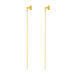 Ohrringe Ball Chain, 14 Karat Gelbgold 
