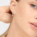 Creole PURE mit Diamanten, 18 Karat Wei�gold 
