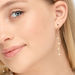 Ohrringe Perle Kette, 14 Karat Gelbgold 