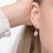 Ohrringe Rosenquarz, 14 Karat Rosegold 