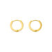 Mini Klappcreolen, 12mm, 14  Karat Gelbgold 