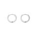 Mini Klappcreolen, 12mm, 14 Karat Wei�gold 