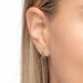 Mini Klappcreolen, 12mm, 14 Karat Wei�gold 