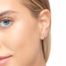 Mini Klappcreolen, 12mm, 14 Karat Wei�gold 