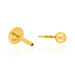 Single Piercing Kugel, 14 Karat Gelbgold 