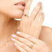 Ring Amethyst mit Diamanten, 14 Karat Gelbgold 
