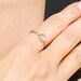 Ring Labradorit mit Diamanten, 14 Karat Rosegold 